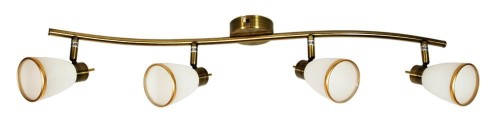 LAMPAMI - lampa sufitowa, lampa do salonu listwa złota, złota lampa sufitowa