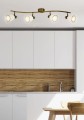 LAMPAMI - lampa sufitowa, lampa do salonu listwa złota, złota lampa sufitowa