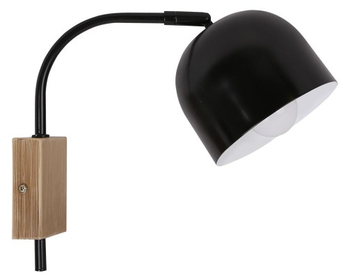 LAMPAMI - lampa ścienna czarna, kinkiet przedpokój, kinkiet nowoczesny czarny, czarny kinkiet