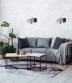 LAMPAMI - kinkiet nowoczesny, kinkiet do salonu, kinkiet srebrny, kinkiet do sypialni