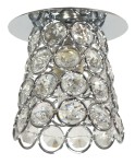 Oprawa sufitowa dekoracyjna z kryształami transparentna SK-72 CH/TR 1xG9 40W CHROM
