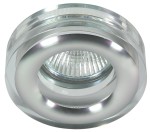Oprawa sufitowa dekoracyjna okrągła transparentna SK-81 CH/TR 1xMR16 50W CHROMX50W CHROM TRANSPARENT