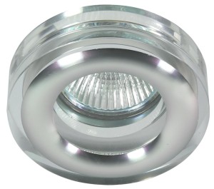 Oprawa sufitowa dekoracyjna okrągła transparentna SK-81 CH/TR 1xMR16 50W CHROMX50W CHROM TRANSPARENT