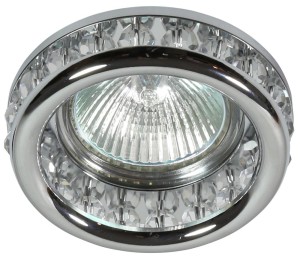 Oprawa sufitowa dekoracyjna okrągła transparentna SK-79 CH/TR 1xMR16 50W CHROM 