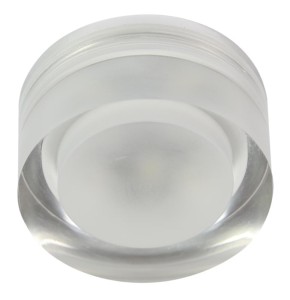 Oprawa sufitowa okrągła stała SAK-01 AL/TR  3W LED 230V SZKŁO AKRYLOWE TRANSP
