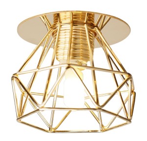 Złota oprawa sufitowa SK-85 G 1xG9 40W LED 230V 