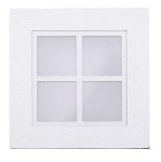 Srebrna oprawa schodowa MS-08 SR+KR G4 satyna