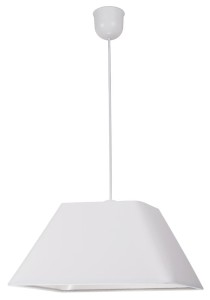 Biała lampa sufitowa wisząca mała 1xE27 60W ROBIN