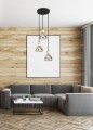 LAMPAMI - lampa wisząca nad stół, lampa nad stół, żyrandol do salonu, czarna lampa wisząca nowoczesna