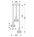 LAMPAMI - lampa wisząca nad stół szkic