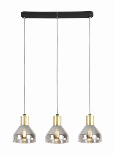 LAMPAMI - lampa wisząca nad stół, lampa nad stół, żyrandol do salonu, czarna lampa wisząca nowoczesna