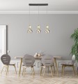 LAMPAMI - lampa wisząca nad stół, lampa nad stół, żyrandol do salonu, czarna lampa wisząca nowoczesna