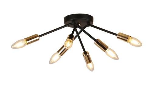 LAMPAMI - żyrandol industrialny, lampa sufitowa do salonu, żyrandol do salonu