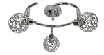Srebrna lampa sufitowa 3xG9 40W A PUZZLE spirala