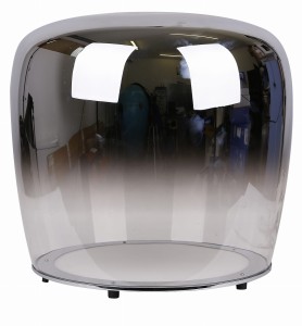 Elegancka lampa stołowa czarna dymiona LED 430 mm BERLOZ 1