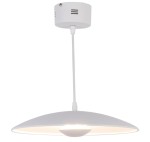 Nowoczesna lampa wisząca ledowa biała LUND 1