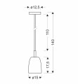 LAMPAMI - lampa wisząca nowoczesna szkic