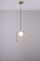 LAMPAMI - lampa wisząca nowoczesna, lampa wisząca nad stół, żyrandol do kuchni, złota lampa do salonu