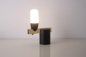 Designerska lampa stołowa ledowa czarna SAKAI 1 