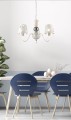 LAMPAMI - lampa sufitowa biała, lampa wisząca biała, żyrandol do salonu
