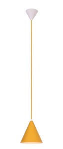 Żółta lampa wisząca pojedyncza 1xE27 VOSS 1