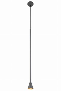 Szara lampa wisząca pojedyncza 200 cm 1xGU10 TUCSON 1