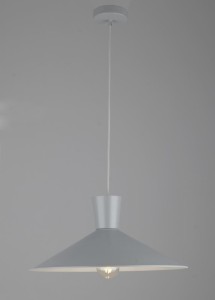 Szara lampa wisząca pojedyncza 120 cm 1xE27 ELISTA 1