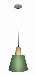 Zielona lampa wisząca pojedyncza 1xE27 FARO 1