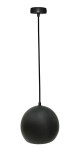 Czarna lampa wisząca pojedyncza 1xE27 FLEN 3
