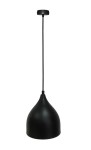 Czarna lampa wisząca pojedyncza 17 cm 1xE27 YSTAD 1
