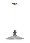 Klasyczna lampa wisząca 21 cm 1xE27 CHESTER 1 BEZBARWNY PATYNA