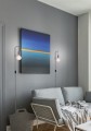 LAMPAMI - lampa ścienna szara, kinkiet do salonu, kinkiet nowoczesny, kinkiet do sypialni