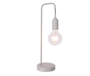 Nowoczesna lampka biurkowa szara 1xE27 LAREN 1 