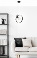 LAMPAMI- lampa metalowa sufitowa, żyrandol czarny, lampa nad stół, żyrandol loftowy