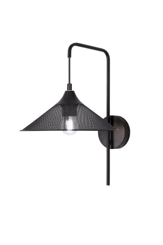 LAMPAMI - lampa ścienna czarna, kinkiet przedpokój, kinkiet nowoczesny czarny, czarny kinkiet