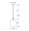 LAMPAMI- lampa wisząca sufitowa szkic