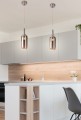 LAMPAMI- lampa wiszaca sufitowa, srebrna lampa, lampa nad stół