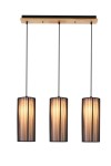 Drewniana lampa wisząca potrójna 120 cm 3xE27 KIOTO 3