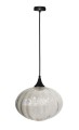 LAMPAMI - lampa wisząca biała, złota lampa nad stół, biała lampa wisząca, lampa biała kula wisząca