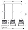LAMPAMI - lampa wisząca szkic