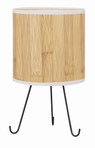 Lampka stojąca stołowa 1xE14 40W klosz kolor sosna ADORA 