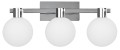 LAMPAMI - lampa ścienna srebrna, kinkiet klosze szklane kule, kinkiet do salonu