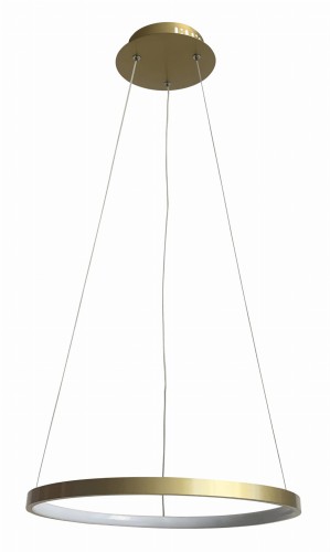 LAMPAMI - lampa wisząca złota, lampa wisząca ledowa, złota lampa wisząca, żyrandol do salonu