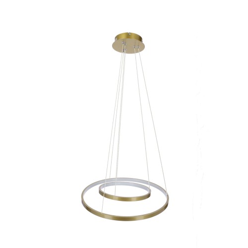 LAMPAMI - lampa wisząca złota, lampa wisząca ledowa, złota lampa wisząca, żyrandol do salonu