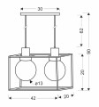 LAMPAMI - lampa wisząca loftowa szkic