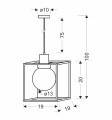 LAMPAMI - lampa wisząca pojedyncza szkic
