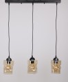 LAMPAMI - lampa nad wyspę, potrójna lampa wisząca, lampa wisząca czarna, lampa nad stół