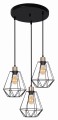LAMPAMI - lampa sufitowa czarna, lampa do salonu, lampa do sypialni