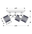 LAMPAMI - lampa sufitowa listwa szkic