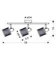 LAMPAMI - lampa sufitowa listwa szkic